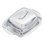 RECIPIENT BEURRE 21x13,5x6 CM ARGENTE INOX (1 UNITÉ) Image RECIPIENT BEURRE 21x13,5x6 CM ARGENTE INOX (1 UNITÉ) #1