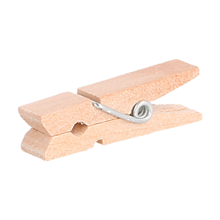 Image PINCES  3,5 (h) CM NATUREL BOIS (100 UNITÉ) #1