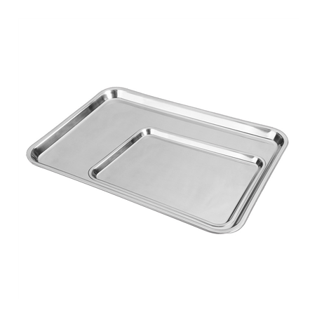 Image PLATEAUX SANS ANSES  31x24 CM ARGENTE INOX (1 UNITÉ) #1