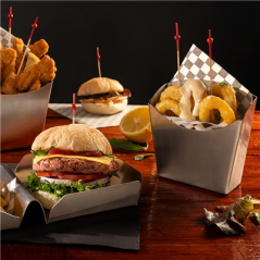 Image PIQUES "BOULE ROUGE"  12 (h) CM NATUREL BAMBOU (100 UNITÉ) #4