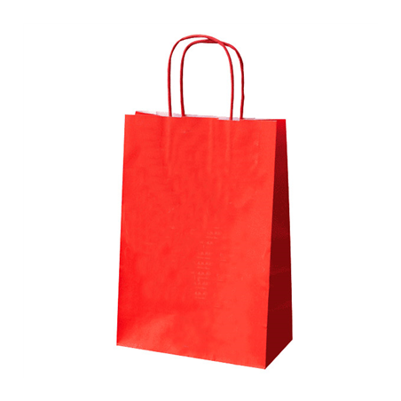 Image SACS SOS AVEC ANSES  80 G/M2 26+14x32 CM ROUGE KRAFT (250 UNITÉ) #1