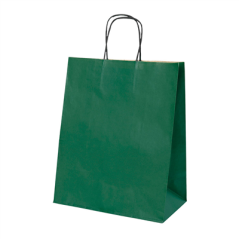 Image SACS SOS AVEC ANSES  80 G/M2 26+14x32 CM VERT KRAFT (250 UNITÉ) #1