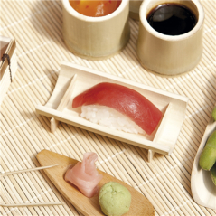 Image DEMI "KOBE"  Ø 5x10x2,3 CM NATUREL BAMBOU (200 UNITÉ) #4