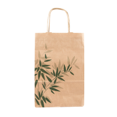 SACS SOS AVEC ANSES 'FEEL GREEN' 80 G/M2 20+10x29 CM NATUREL KRAFT (250 UNITÉ)