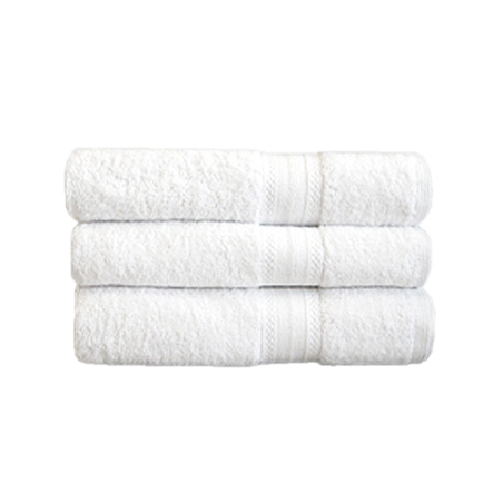Image SERVIETTES DE BAIN  500 G/M2 70x140 CM BLANC COTON (1 UNITÉ) #1