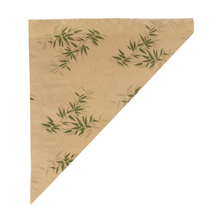 SACHETS EN POINTE 'FEEL GREEN' 250 G 70 G/M2 29,5x21 CM NATUREL PARCH.INGRAISSABLE (2000 UNITÉ)