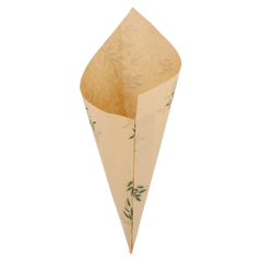 Image SACHETS EN POINTE 'FEEL GREEN' 100 G 70 G/M2 24x17 CM NATUREL PARCH.INGRAISSABLE (2000 UNITÉ) #1