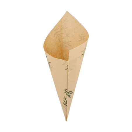 Image SACHETS EN POINTE 'FEEL GREEN' 100 G 70 G/M2 24x17 CM NATUREL PARCH.INGRAISSABLE (2000 UNITÉ) #1