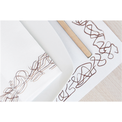 Image SERVIETTES ECOLABEL 'DOUBLE POINT - ARISTAS' 18 G/M2 40x40 CM BLANC OUATE (1200 UNITÉ) #3