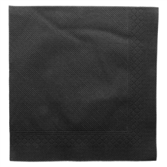 Image SERVIETTES ECOLABEL 4 PLIS 'QUATTRO' 21 G/M2 45x45 CM NOIR OUATE (750 UNITÉ) #1