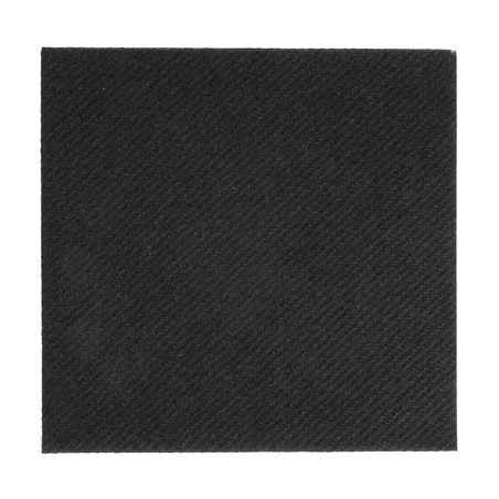 Image SERVIETTES  55 G/M2 20x20 CM NOIR AIRLAID (3600 UNITÉ) #1