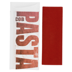 Image SACS COUVERTS + SERVIETTE 'JUST IN TIME - FAST FOOD' 90 + 10PE G/M2 8,5x19,5 CM BORDEAUX AIRLAID (250 UNITÉ) #3