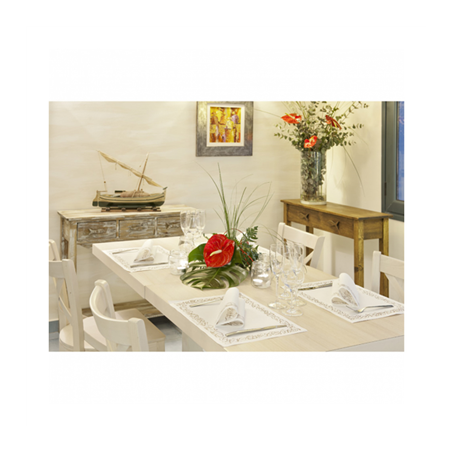 SETS DE TABLE 'ARISTAS' 48 G/M2 31x43 CM BLANC CELLULOSE (2000 UNITÉ)