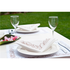 Image SETS DE TABLE 'ARISTAS' 48 G/M2 31x43 CM BLANC CELLULOSE (2000 UNITÉ) #3