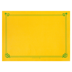 Image SETS DE TABLE 48 G/M2 31x43 CM JAUNE SOLEIL CELLULOSE (2000 UNITÉ) #1