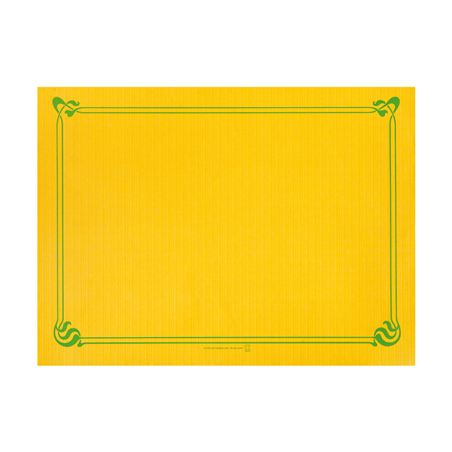 Image SETS DE TABLE  48 G/M2 31x43 CM JAUNE SOLEIL CELLULOSE (2000 UNITÉ) #1