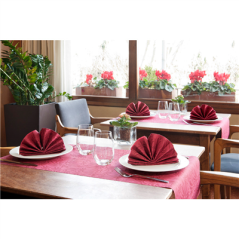 Image "TÊTE-À-TÊTE" PRÉ. 120CM (20 FEU.) 'PARK AVENUE' 55 G/M2 0,40x24 M BORDEAUX AIRLAID (6 UNITÉ) #3