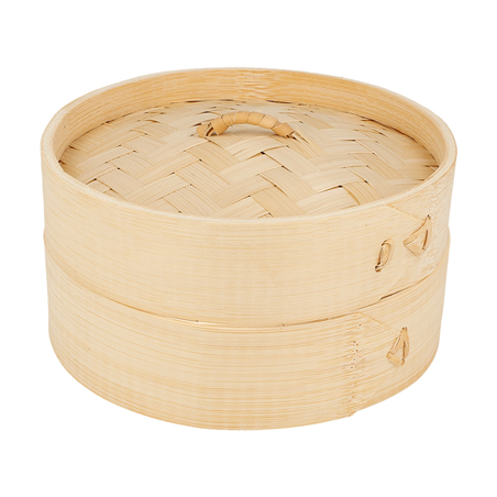 Image RÉCIPIENTS MINI DIM-SUM  Ø 15x8 CM NATUREL BAMBOU (1 UNITÉ) #1