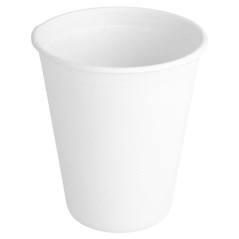 Image GOBELETS 'BIONIC' 260 ML Ø 8x9,1 CM BLANC BAGASSE (1000 UNITÉ) #1