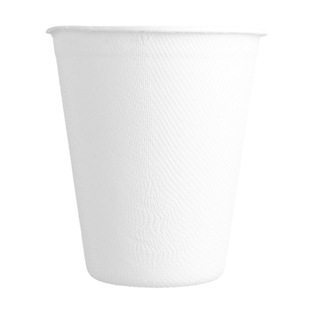 GOBELETS 'BIONIC' 260 ML Ø 8x9,1 CM BLANC BAGASSE (1000 UNITÉ)