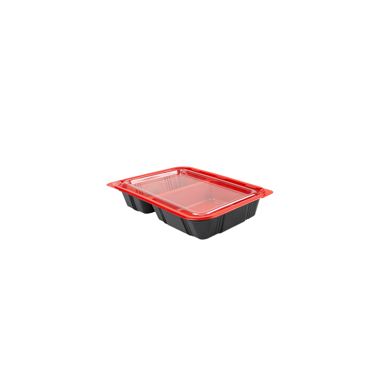 BARQUETTES MICRO-ONDABLES REPAS INDIVIDUEL  23,9x15x4,5 CM NOIR PP (400 UNITÉ)
