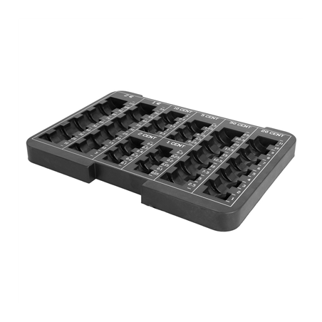 Image PLATEAU MONNAIES POUR CAISSE  24x17x1,8 CM NOIR PVC (1 UNITÉ) #1
