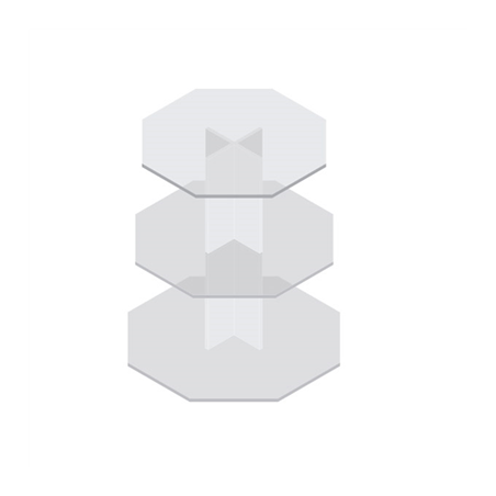 Image DISPLAY PÂTISSERIE  Ø 20/25/30x35 CM TRANSPARENT ACRYLIQUE (1 UNITÉ) #1