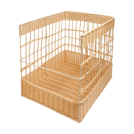 Image CORBEILLE BOULANGERIE SIMILAIRE OSIER  40x40x50 CM NATUREL PP (1 UNITÉ) #1