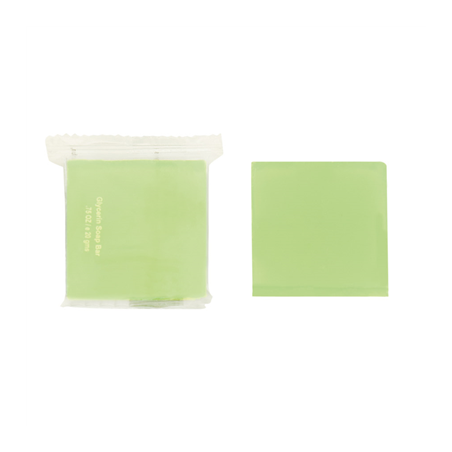 Image SAVONS  19 G 4x4 CM VERT GLYCERINE (500 UNITÉ) #1