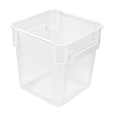 Image BAC ALIMENTAIRE 8 L 22,5x22,5x23 CM TRANSPARENT POLYCARBONATE (1 UNITÉ) #1