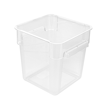 Image BAC ALIMENTAIRE 8 L 22,5x22,5x23 CM TRANSPARENT POLYCARBONATE (1 UNITÉ) #1