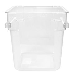 BAC ALIMENTAIRE 8 L 22,5x22,5x23 CM TRANSPARENT POLYCARBONATE (1 UNITÉ)