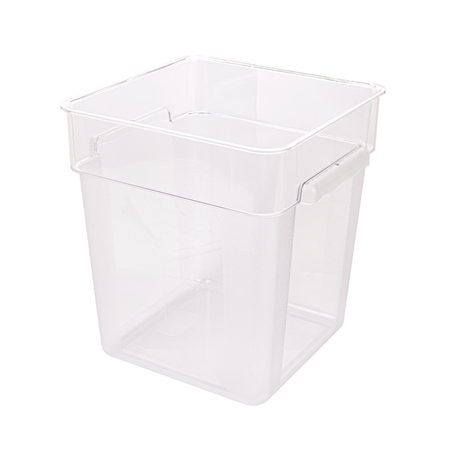 Image BAC ALIMENTAIRE 18 L 28,5x28,5x32 CM TRANSPARENT POLYCARBONATE (1 UNITÉ) #1