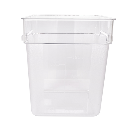 BAC ALIMENTAIRE 18 L 28,5x28,5x32 CM TRANSPARENT POLYCARBONATE (1 UNITÉ)