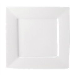Image ASSIETTES CARRÉES  15x15 CM BLANC PORCELAINE (48 UNITÉ) #3