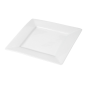 Image ASSIETTES CARRÉES  20x20 CM BLANC PORCELAINE (24 UNITÉ) #1