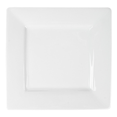 Image ASSIETTES CARRÉES  20x20 CM BLANC PORCELAINE (24 UNITÉ) #3