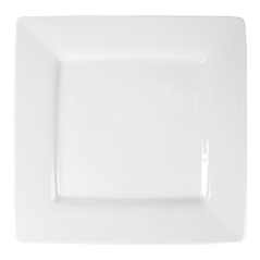 Image ASSIETTES CARRÉES  25x25 CM BLANC PORCELAINE (12 UNITÉ) #3