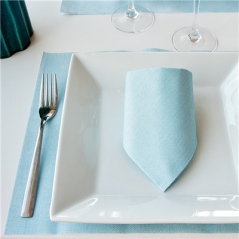 Image ASSIETTES CARRÉES  25x25 CM BLANC PORCELAINE (12 UNITÉ) #4