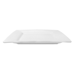 ASSIETTES CARRÉES 30x30 CM BLANC PORCELAINE (6 UNITÉ)