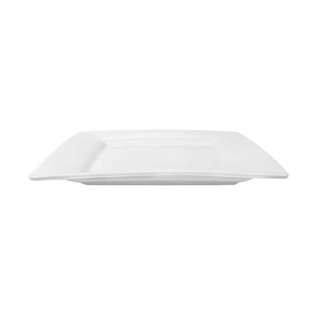 ASSIETTES CARRÉES  30x30 CM BLANC PORCELAINE (6 UNITÉ)