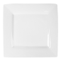 Image ASSIETTES CARRÉES  30x30 CM BLANC PORCELAINE (6 UNITÉ) #3