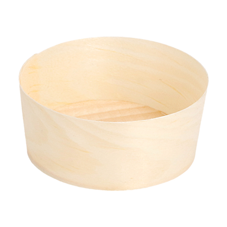 Image POTS EN FEUILLE DE PEUPLIER  Ø 5,5x2,2 CM NATUREL BOIS (100 UNITÉ) #1