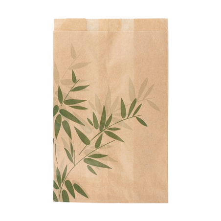 Image POCHETTES BURGER 'FEEL GREEN' 34 G/M2 12+7x18 CM NATUREL PARCH.INGRAISSABLE (500 UNITÉ) #1