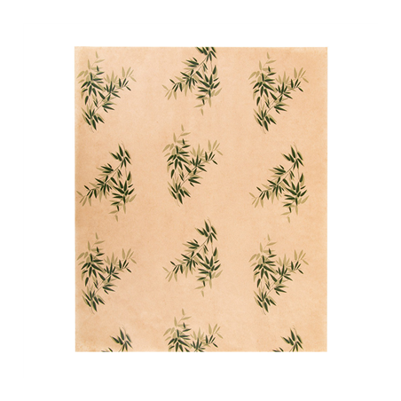 Image PAPIER INGRAISSABLES FAST FOOD 'FEEL GREEN' 34 G/M2 28x34 CM NATUREL PARCH.INGRAISSABLE (1000 UNITÉ) #1