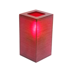 LAMPE DE TABLE "NOVA" Ø 7x13,5 CM ROUGE ACRYLIQUE (6 UNITÉ)