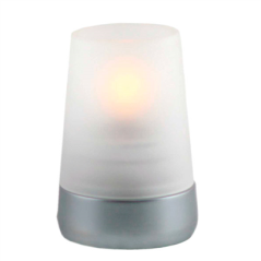 BASES LAMPE DE TABLE "CONE" Ø 8x12 CM ARGENTE METAL (6 UNITÉ)