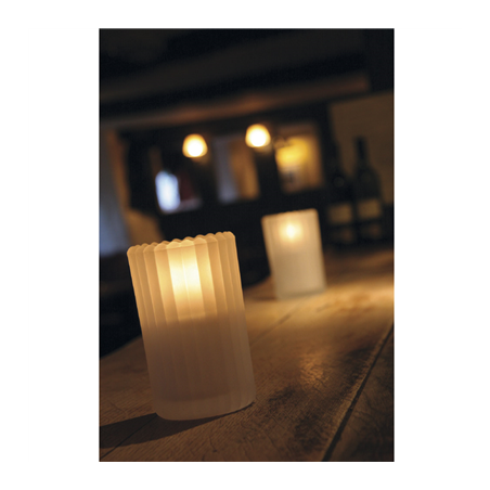 LAMPES DE TABLE "SORBET"  Ø 7,5x12,5 CM GLASE VERRE (6 UNITÉ)