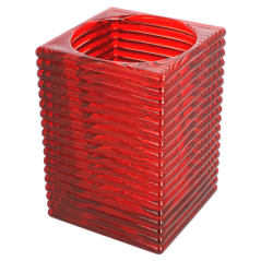 Image LAMPES DE TABLE "MIRAGE" Ø 9x13 CM ROUGE VERRE (6 UNITÉ) #1