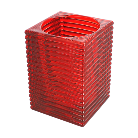 Image LAMPES DE TABLE "MIRAGE"  Ø 9x13 CM ROUGE VERRE (6 UNITÉ) #1